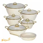 سرویس قابلمه ۱۱ پارچه اویز مدل ویولا