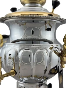 سماور گازی لب طلایی